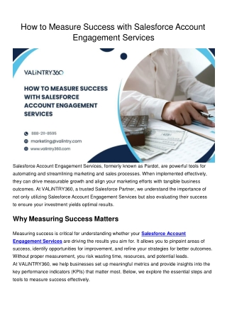 Salesforce Account Engagement Services