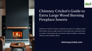 Chimney Cricket's Guide to Extra Large Wood Burning Fireplace Inserts