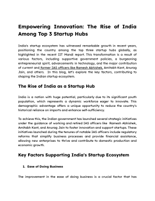 Empowering Innovation_ The Rise of India Among Top 3 Startup Hubs