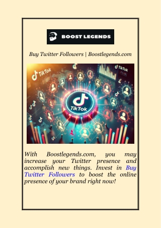 Buy Twitter Followers | Boostlegends.com