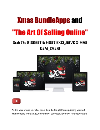 Xmas BundleApps and _The Art Of Selling Online_