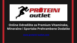 Online Odredište za Premium Vitaminske, Mineralne i Sportske Prehrambene Dodatke