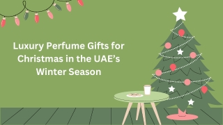 Luxury Perfume Gifts for Christmas in the UAE’s Winter Season