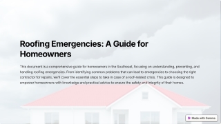 Southeast Homeowners' Essential Guide to Roof Emergency Management