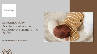 Encourage Baby Development with a Supportive Tummy Time Pillow