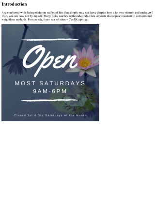 Exploring the Benefits of CoolSculpting for Fat Reduction in Lubbock