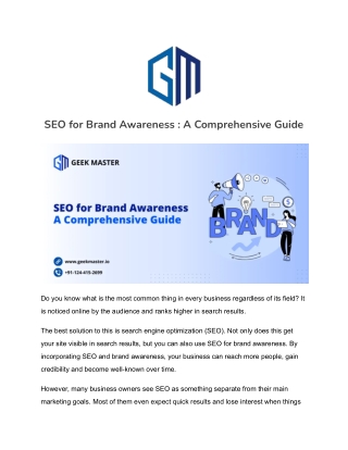 SEO for Brand Awareness