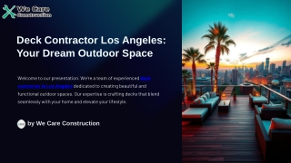 Deck Contractor Los Angeles Your Dream Outdoor Space