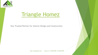 Trusted Construction Company in Trivandrum - Triangle Homez