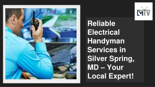 Top Electrical Handyman in Silver Spring, MD!