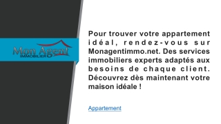 Appartement Monagentimmo.net