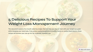 Nourish and Flourish: 5 Recipes for a Healthier You