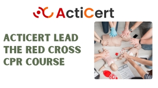 Acticert Lead The Red Cross CPR Course