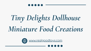 Tiny Delights Dollhouse Miniature Food Creations