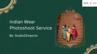 Indian wear photoshoot service