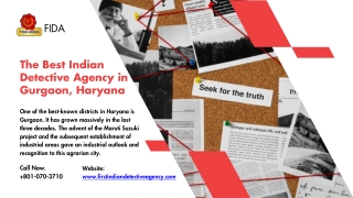 Best Indian Detective Agency in Gurgaon, Haryana
