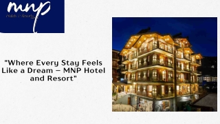 Manali hotels for adventure lovers