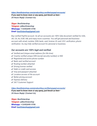 Top 6.55 Sites To Buy Verified PayPal Accounts For Sale In This 2025