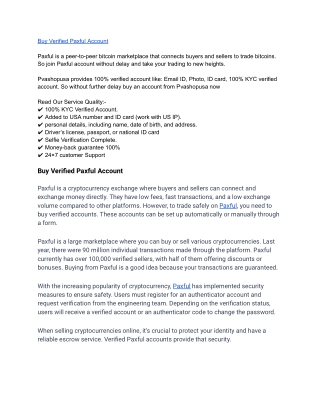 Buy Verified Paxful Account