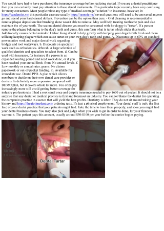 Dental Insurance - Best Ways To Bring Down Dental Costs