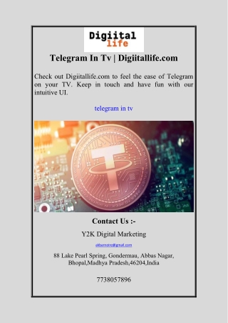 Telegram In Tv Digiitallife.com