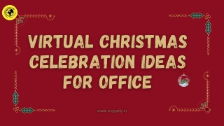 Virtual Christmas Celebration Ideas for Office