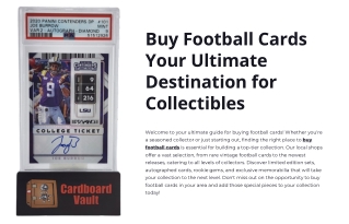 Buy Football Cards: Your Ultimate Guide to Collectibles