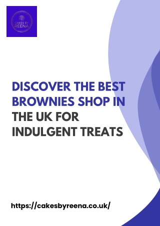 Discover the Best Brownies Shop in the UK for Indulgent Treats