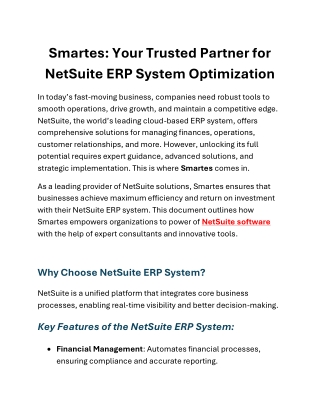 Maximize Your Business Potential NetSuite ERP