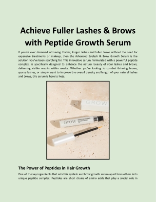 Achieve Fuller Lashes & Brows with Peptide Growth Serum.docx
