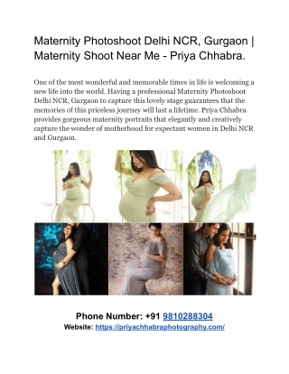 Maternity Photoshoot Delhi NCR, Gurgaon _ Maternity Shoot Near Me - Priya Chhabra