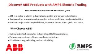 Discover ABB Products with AMPS Electric Trading