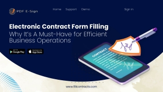 Why Electronic Contract Forms Are Essential for Efficient Business Operations