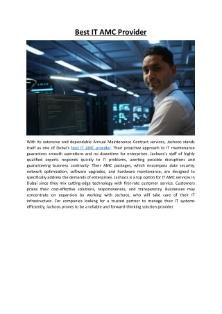 Best IT AMC Provider