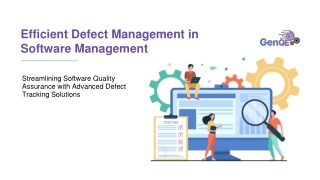 Efficient Defect Management in Software Management