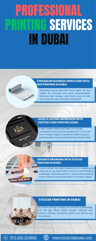 Professional Printing Services in Dubai