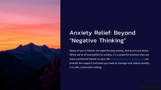 Online Therapy in Denver with Embodied Integrations