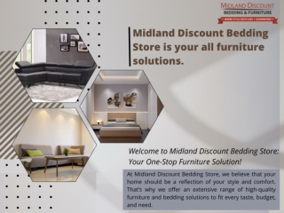 Midland Discount Bedding Store is Your All Furniture Solutions