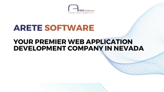 Web application development company in Nevada