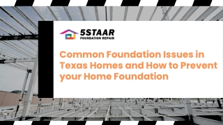 Common Foundation Issues in Texas Homes and How to Prevent