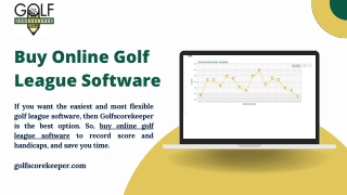 Buy Online Golf League Software in Very Cheap Price