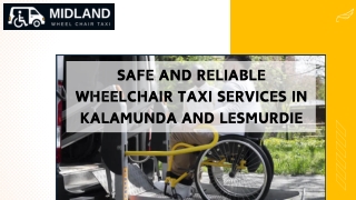 Safe and Reliable Wheelchair Taxi Services in Kalamunda and Lesmurdie