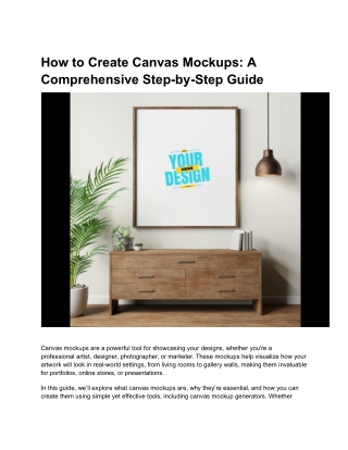 How to Create Canvas Mockups_ A Comprehensive Step-by-Step Guide