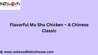Delicious Mu Shu Chicken : A Chinese Favorite Reimagined