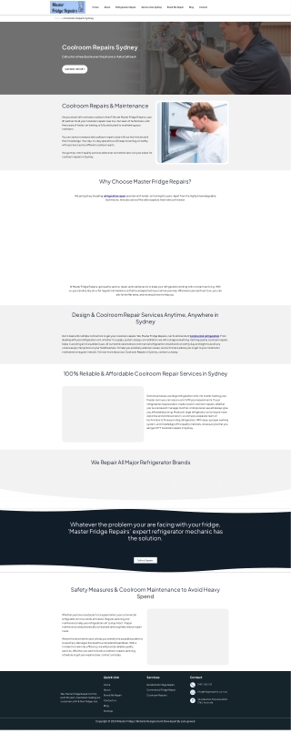 Expert Coolroom Repairs | Master Fridge Repairs