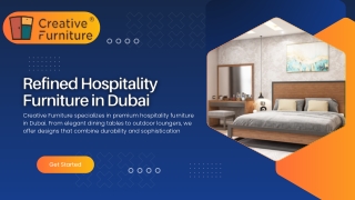 Refined Hospitality Furniture in Dubai