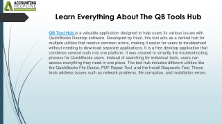 QuickBooks Tool Hub: The Ultimate Solution for Fixing Common Errors