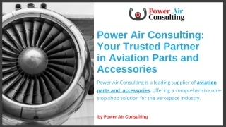 Power Air Consulting Your Trusted Partner in Aviation Parts and  Accessories