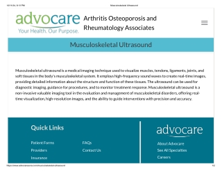 Musculoskeletal Ultrasound Near Me