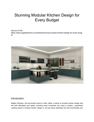 Stunning Modular Kitchen Design for Every Budget